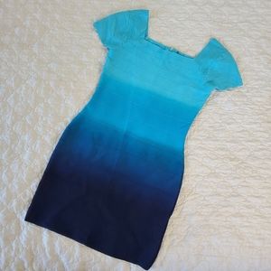 INC Blue Ombre Dress